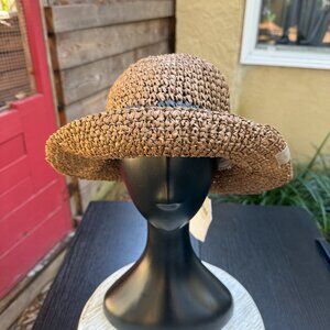 MOUNTAIN HARDWEAR RAFIA BUCKET SUNHAT WOMEN'S SUMMER RESORT COTTAGECORE NEW